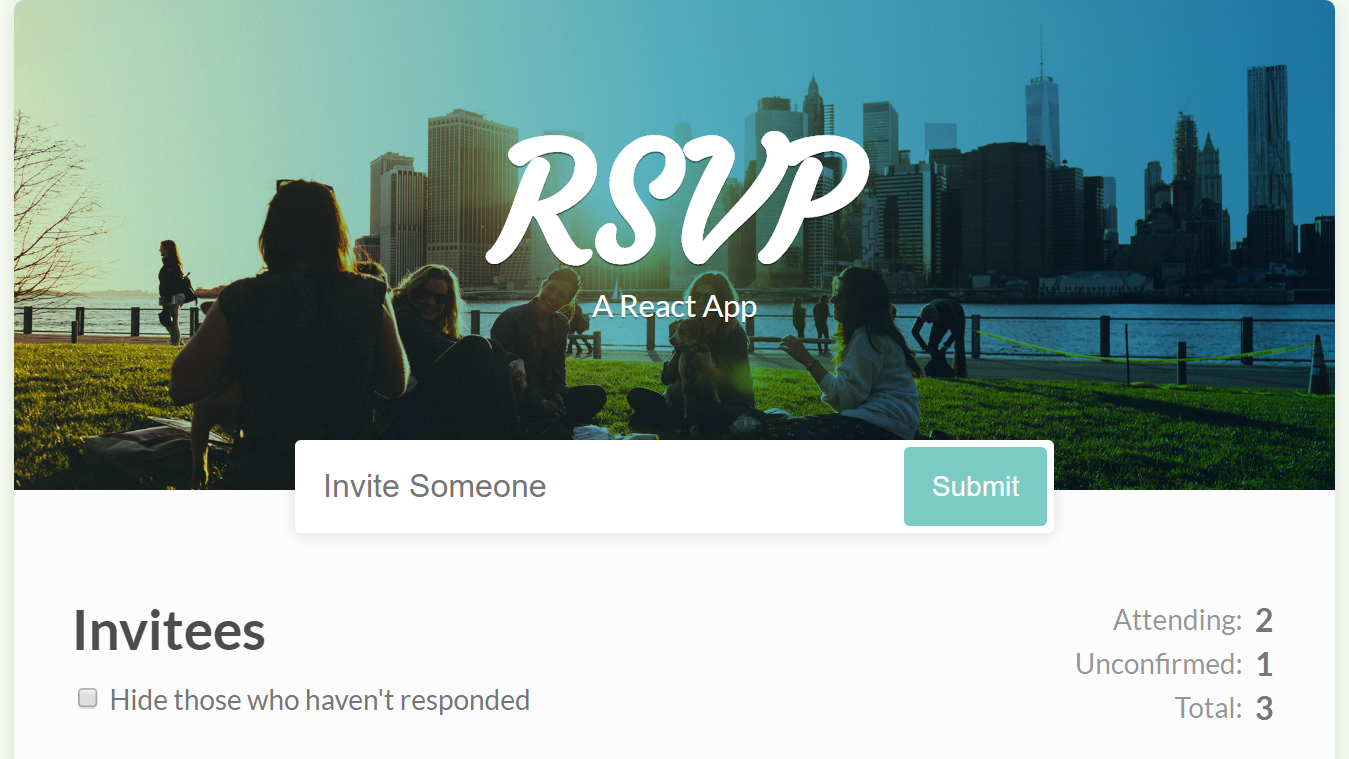 React Rsvp project
